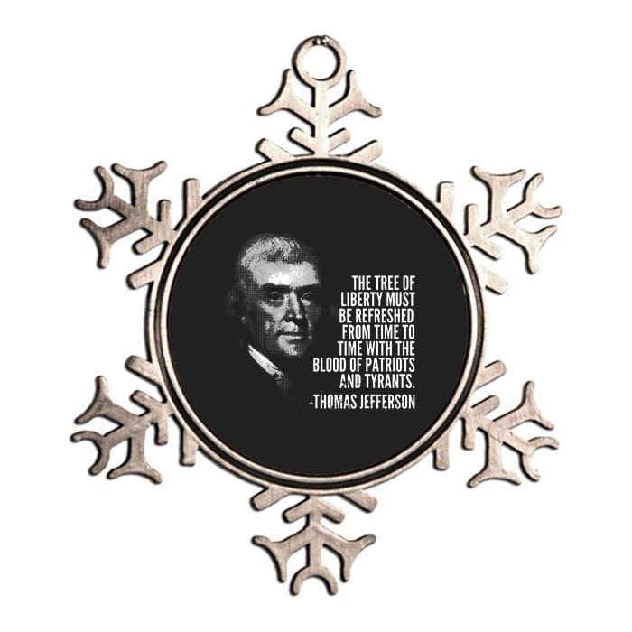 The Tree Of Liberty Thomas Jefferson Quote History Metallic Star Ornament