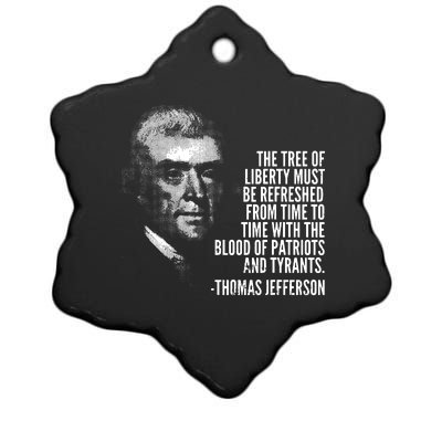 The Tree Of Liberty Thomas Jefferson Quote History Ceramic Star Ornament