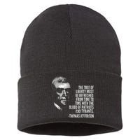 The Tree Of Liberty Thomas Jefferson Quote History Sustainable Knit Beanie