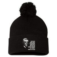 The Tree Of Liberty Thomas Jefferson Quote History Pom Pom 12in Knit Beanie
