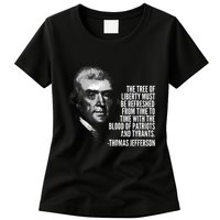 The Tree Of Liberty Thomas Jefferson Quote History Womens T-Shirt