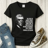 The Tree Of Liberty Thomas Jefferson Quote History Womens T-Shirt