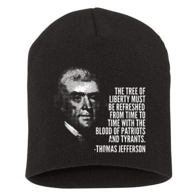 The Tree Of Liberty Thomas Jefferson Quote History Short Acrylic Beanie