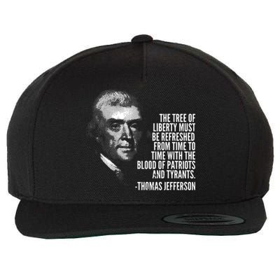 The Tree Of Liberty Thomas Jefferson Quote History Wool Snapback Cap