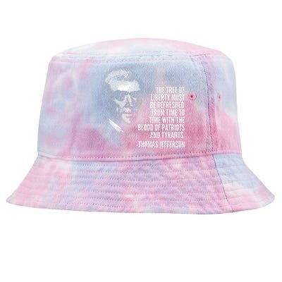 The Tree Of Liberty Thomas Jefferson Quote History Tie-Dyed Bucket Hat