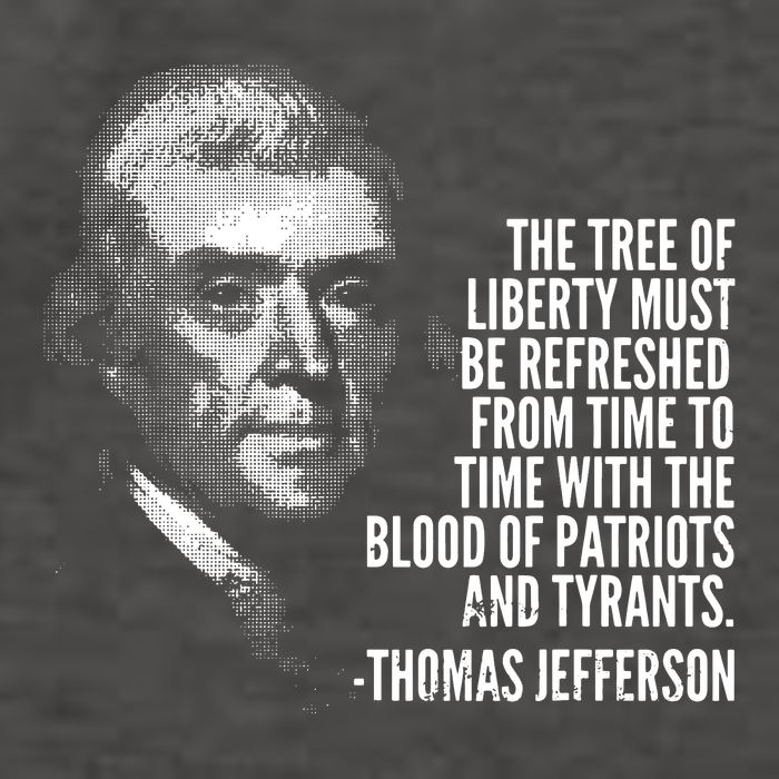 The Tree Of Liberty Thomas Jefferson Quote History Vector Backpack