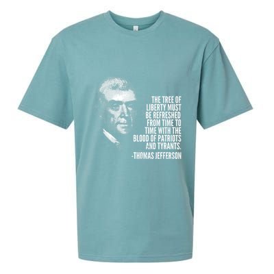 The Tree Of Liberty Thomas Jefferson Quote History Sueded Cloud Jersey T-Shirt