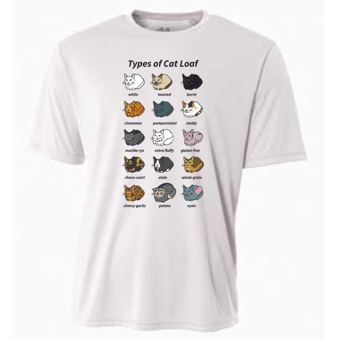 The Types Of Cat Loaf Cooling Performance Crew T-Shirt