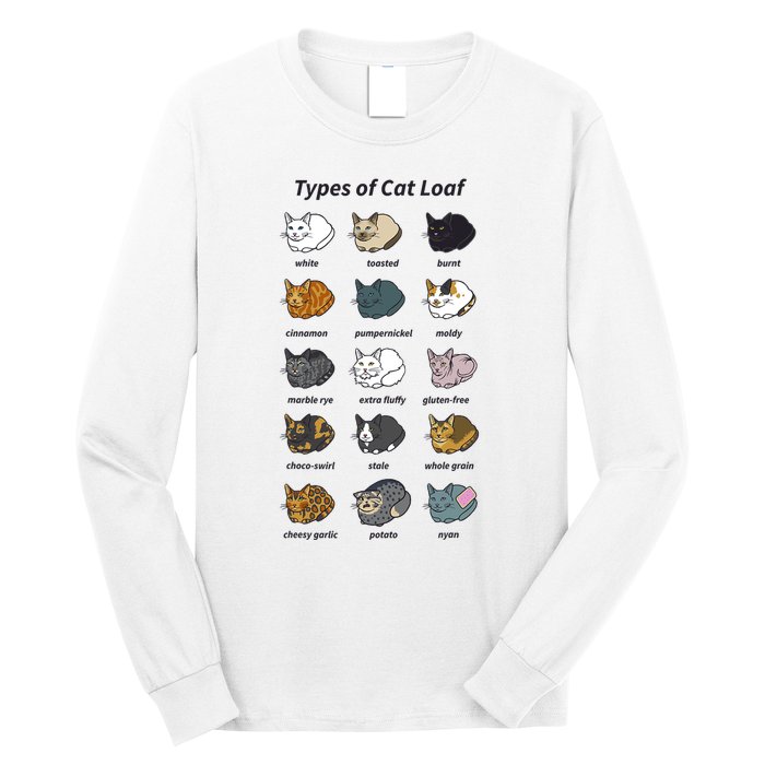 The Types Of Cat Loaf Long Sleeve Shirt