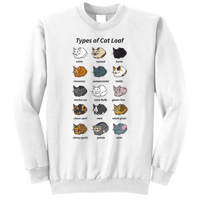 The Types Of Cat Loaf Sweatshirt