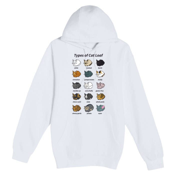 The Types Of Cat Loaf Premium Pullover Hoodie