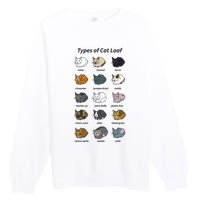 The Types Of Cat Loaf Premium Crewneck Sweatshirt