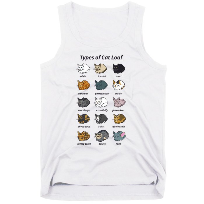 The Types Of Cat Loaf Tank Top