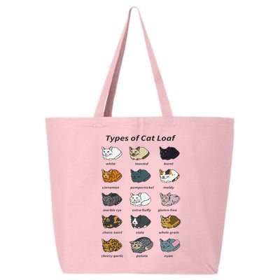 The Types of Cat Loaf Funny Animal Pet Owner 25L Jumbo Tote