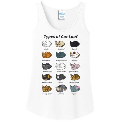 The Types of Cat Loaf Funny Animal Pet Owner Ladies Essential Tank