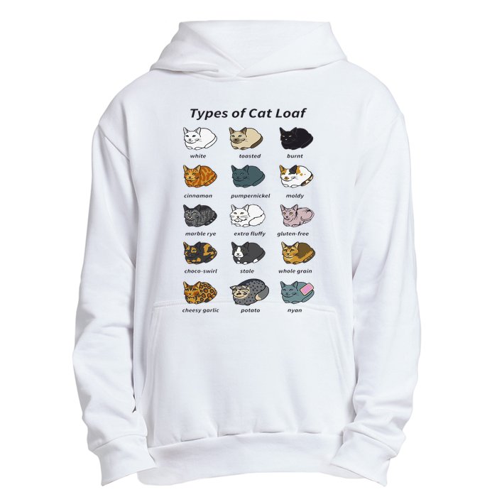 The Types of Cat Loaf Funny Animal Pet Owner Urban Pullover Hoodie