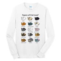 The Types of Cat Loaf Funny Animal Pet Owner Tall Long Sleeve T-Shirt