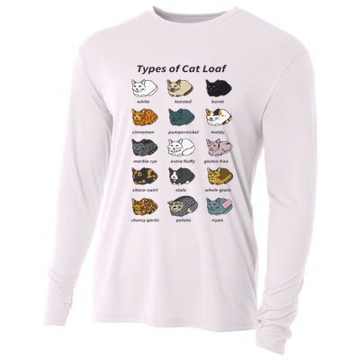 The Types of Cat Loaf Funny Animal Pet Owner Cooling Performance Long Sleeve Crew