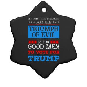 The Triumph Of Evil Anti Trump Ceramic Star Ornament