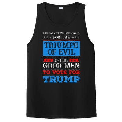 The Triumph Of Evil Anti Trump PosiCharge Competitor Tank