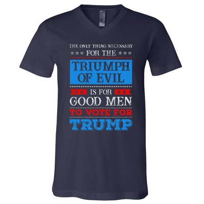 The Triumph Of Evil Anti Trump V-Neck T-Shirt