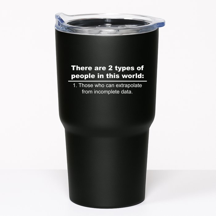 Two Types Of People Extrapolate Incomplete Data Tumbler