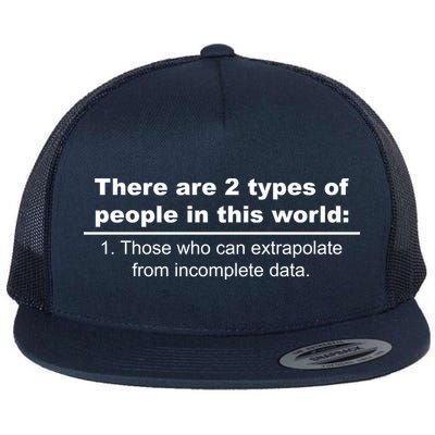 Two Types Of People Extrapolate Incomplete Data Flatbill Hat
