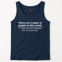 Two Types Of People Extrapolate Incomplete Data Tank Top