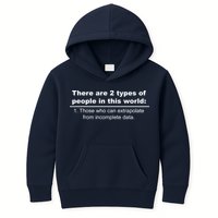 Two Types Of People Extrapolate Incomplete Data Kids Hoodie