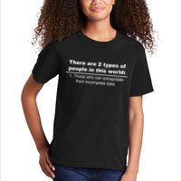 Two Types Of People Extrapolate Incomplete Data Kids T-Shirt