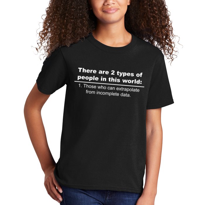 Two Types Of People Extrapolate Incomplete Data Kids T-Shirt