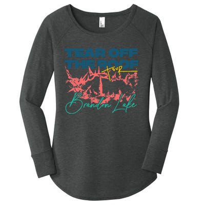 Totr Tear Off The Roof Merch B.R.A.N.D.O.N. L.A.K.E. Women's Perfect Tri Tunic Long Sleeve Shirt