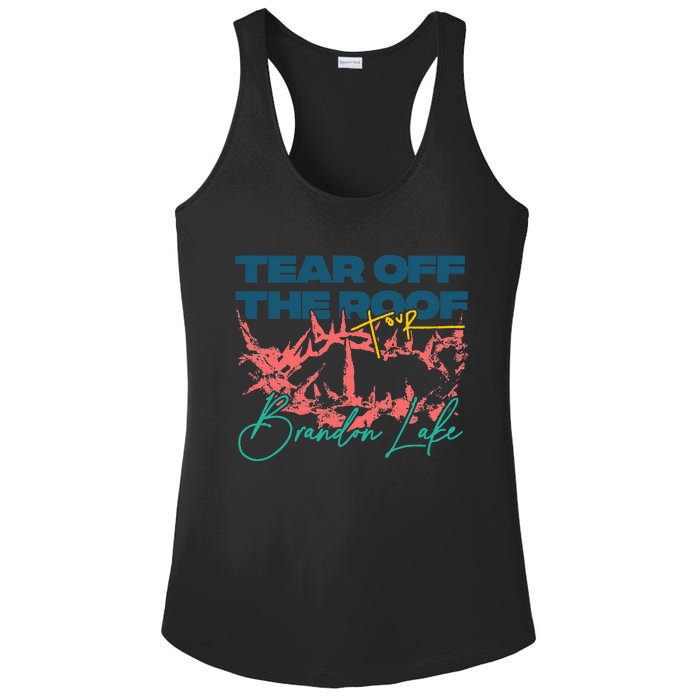 Totr Tear Off The Roof Merch B.R.A.N.D.O.N. L.A.K.E. Ladies PosiCharge Competitor Racerback Tank