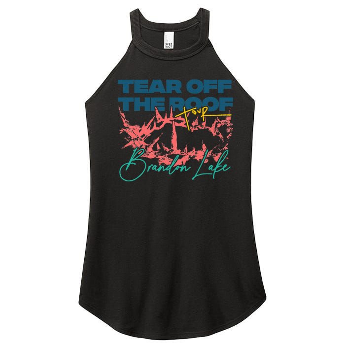 Totr Tear Off The Roof Merch B.R.A.N.D.O.N. L.A.K.E. Women's Perfect Tri Rocker Tank