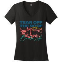 Totr Tear Off The Roof Merch B.R.A.N.D.O.N. L.A.K.E. Women's V-Neck T-Shirt