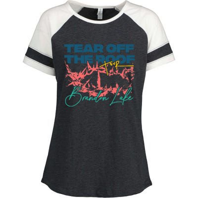 Totr Tear Off The Roof Merch B.R.A.N.D.O.N. L.A.K.E. Enza Ladies Jersey Colorblock Tee