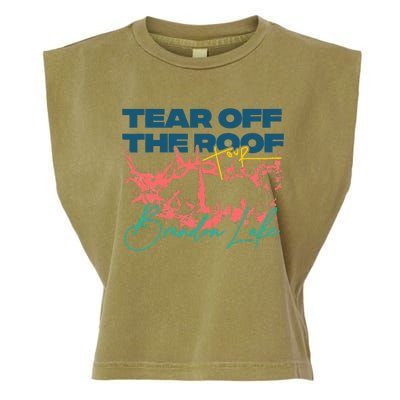 Totr Tear Off The Roof Merch B.R.A.N.D.O.N. L.A.K.E. Garment-Dyed Women's Muscle Tee