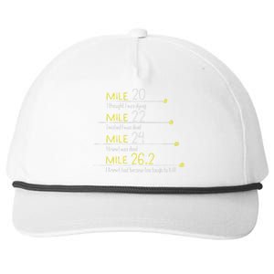 The Thoughts Of Marathoner Runner Gift Funny Marathon Snapback Five-Panel Rope Hat