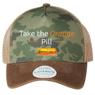 Take The Orange Pill Bitcoin Btc Crypto Currency Defi Legacy Tie Dye Trucker Hat
