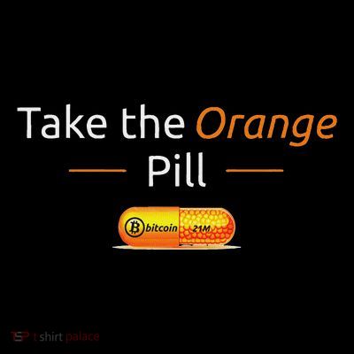 Take The Orange Pill Bitcoin Btc Crypto Currency Defi T-Shirt