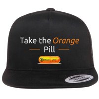 Take The Orange Pill Bitcoin Btc Crypto Currency Defi Flatbill Hat