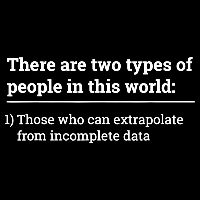 Two Types Of People Can Extrapolate Incomplete Data Gift TShirt 7-Panel Snapback Hat