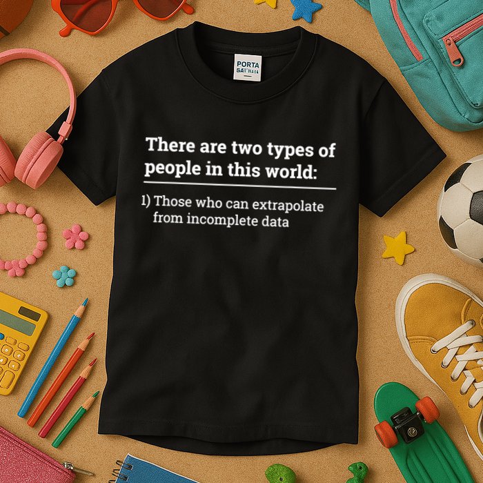 Two Types Of People Can Extrapolate Incomplete Data Gift TShirt Kids T-Shirt