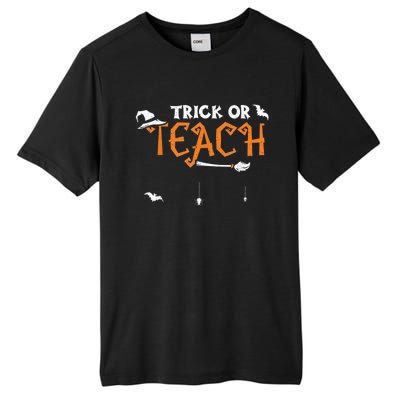 Teacher: Trick Or Teach - Halloween Sayings Tall Fusion ChromaSoft Performance T-Shirt