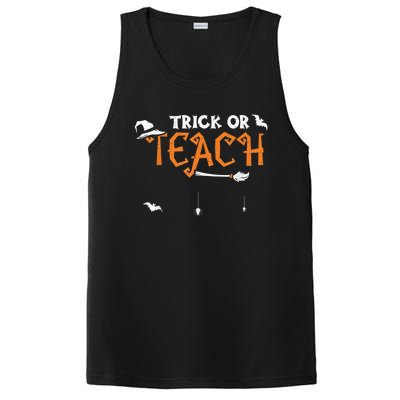 Teacher: Trick Or Teach - Halloween Sayings PosiCharge Competitor Tank