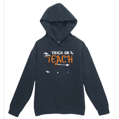 Teacher: Trick Or Teach - Halloween Sayings Urban Pullover Hoodie