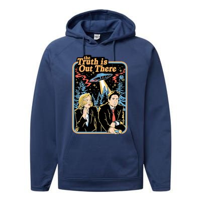 The Truth Out There Vintage UF0 90s Movie Alien Performance Fleece Hoodie