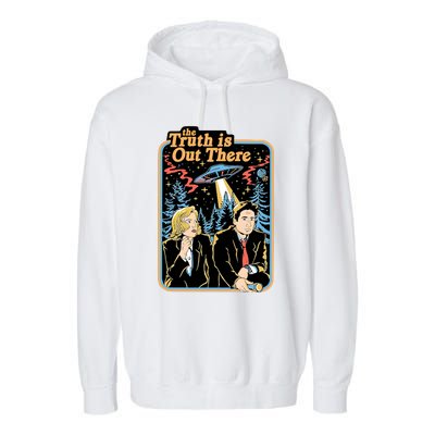 The Truth Out There Vintage UF0 90s Movie Alien Garment-Dyed Fleece Hoodie