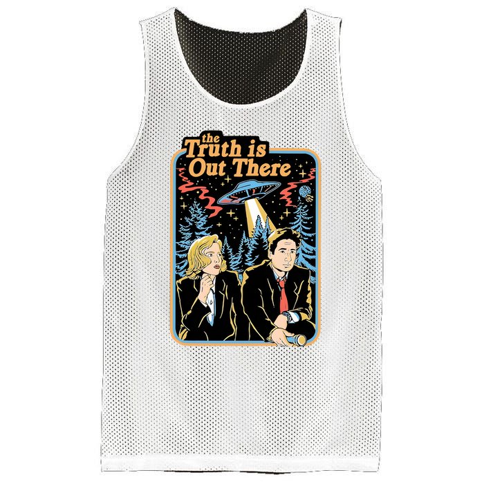 The Truth Out There Vintage UF0 90s Movie Alien Mesh Reversible Basketball Jersey Tank