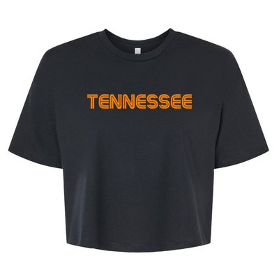 Tennessee Tn Orange Bella+Canvas Jersey Crop Tee